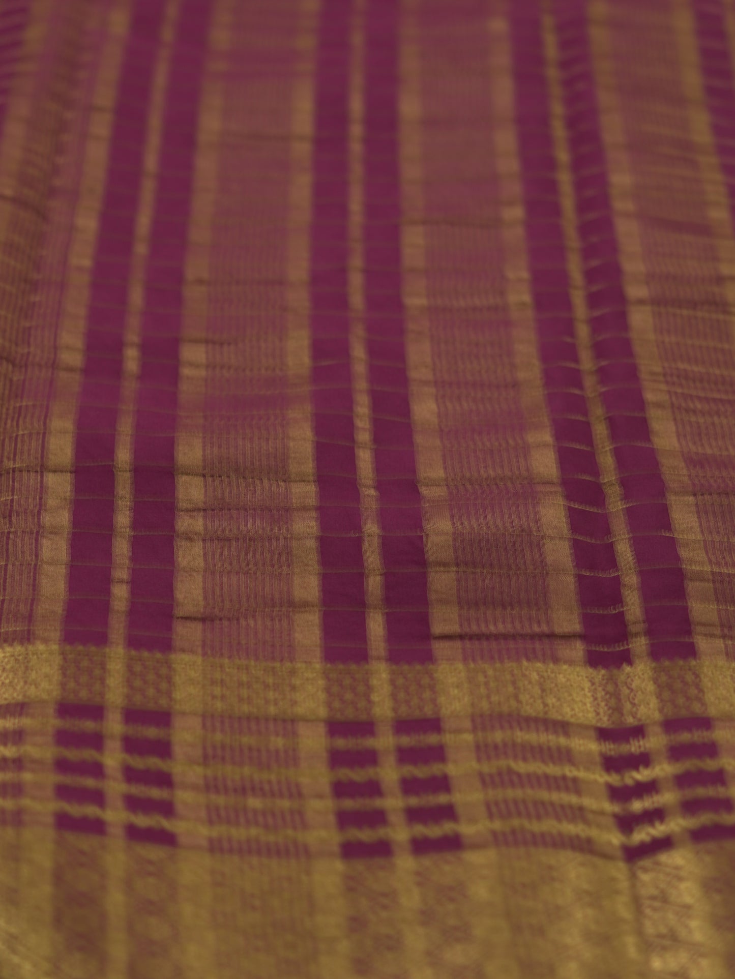 Purple Viscose Georgette Saree