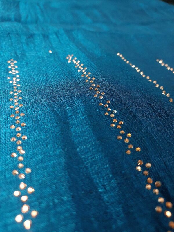 Blue Color Ready to Wear Fancy Party Saree