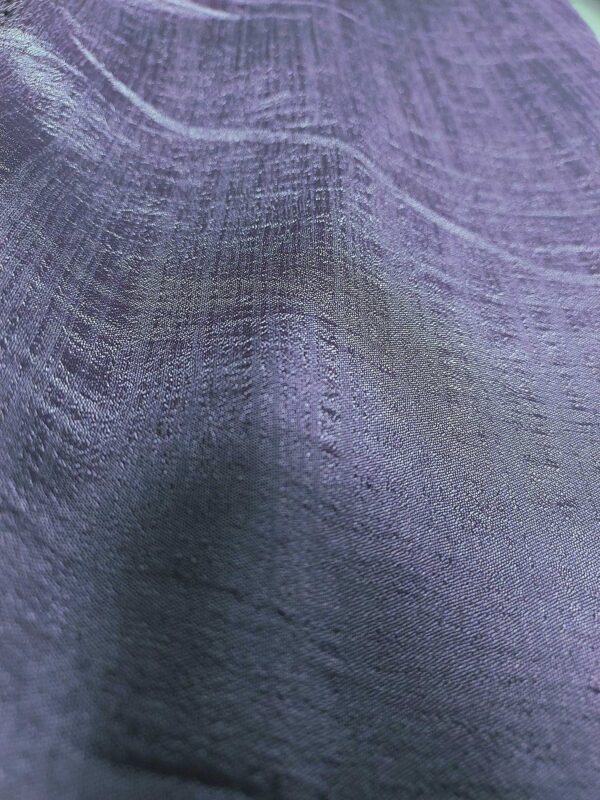 Light Purple Color Crushed Georgette Saree with Black Stone Work