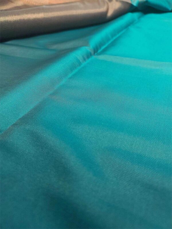 Sky Blue Soft Silk Saree with Copper Zari