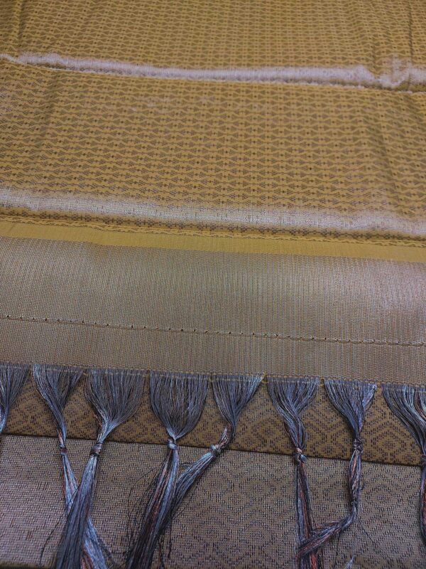 Mustard Yellow Premium Saree with Golden Zari