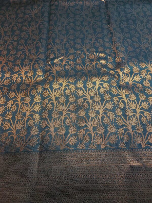 Black Saree with golden zari