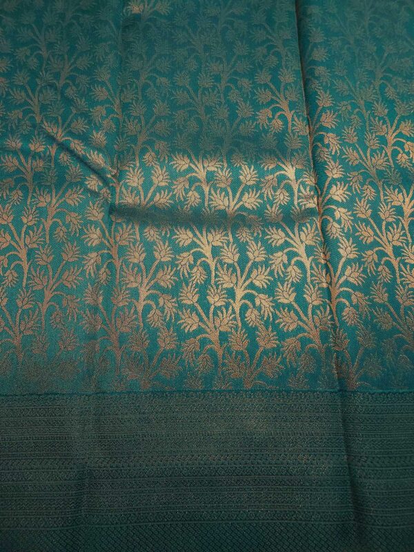 Green Saree with golden zari