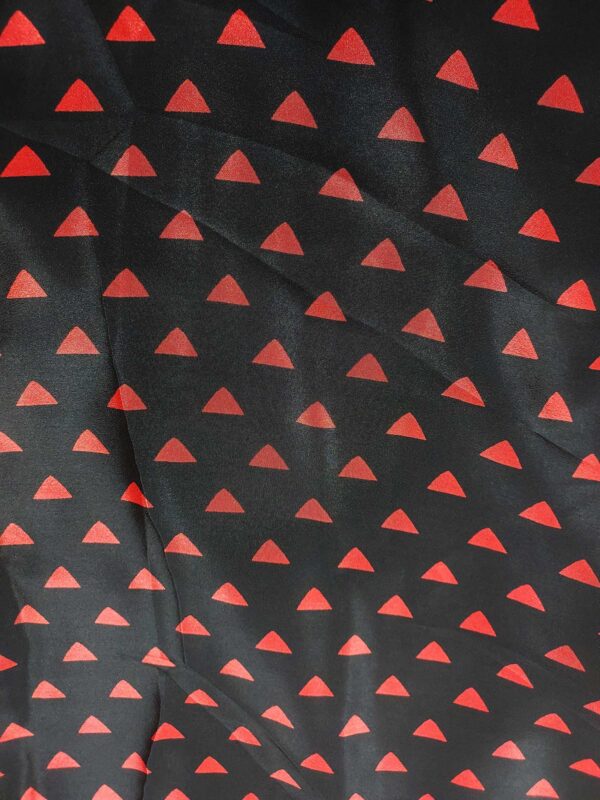 Black Soft chiffon saree with red border