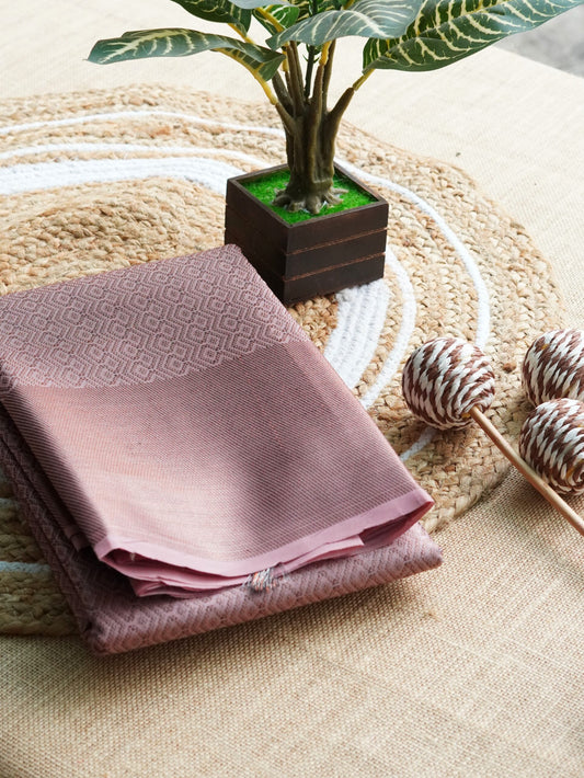 Light Pink Premium Saree with Golden Zari