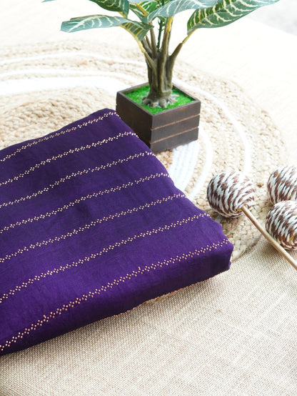 Midnight Violet color Ready to Wear Fancy Party Saree