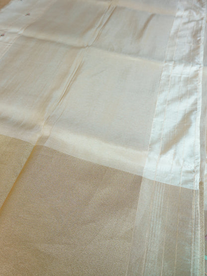 Premium Chanderi Silk Saree with Embroidery