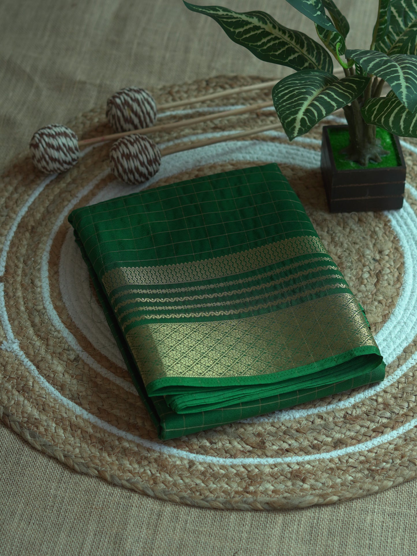 Green Viscose Georgette Saree