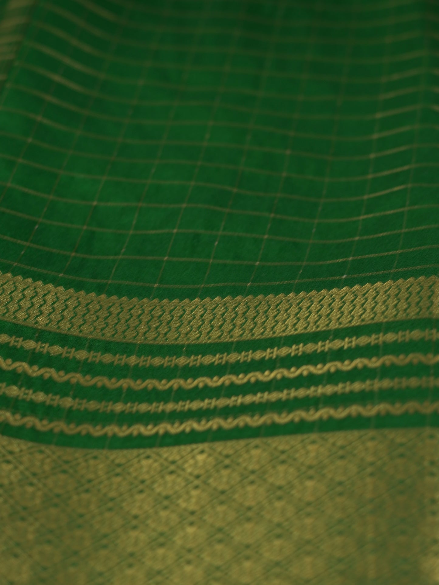 Green Viscose Georgette Saree