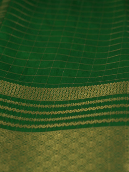 Green Viscose Georgette Saree