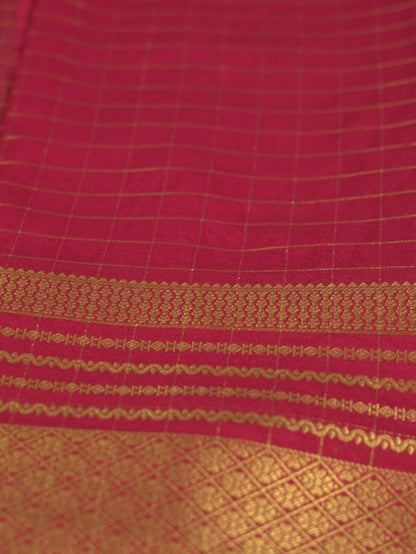 Red Viscose Georgette Saree
