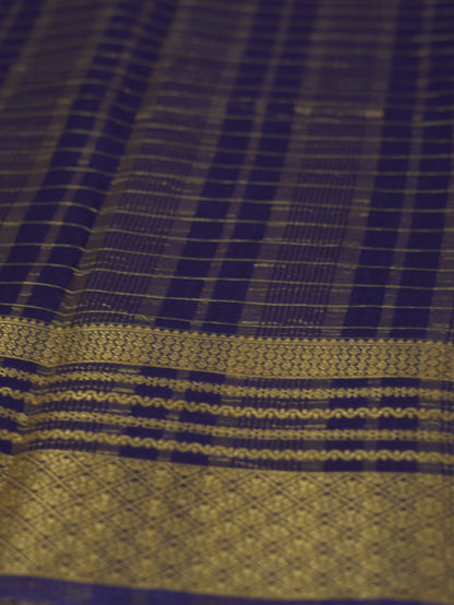 Blue Viscose Georgette Saree