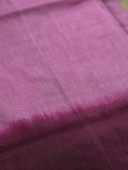 Wine & Light Purple Dual Shade Semi Jute Silk Saree