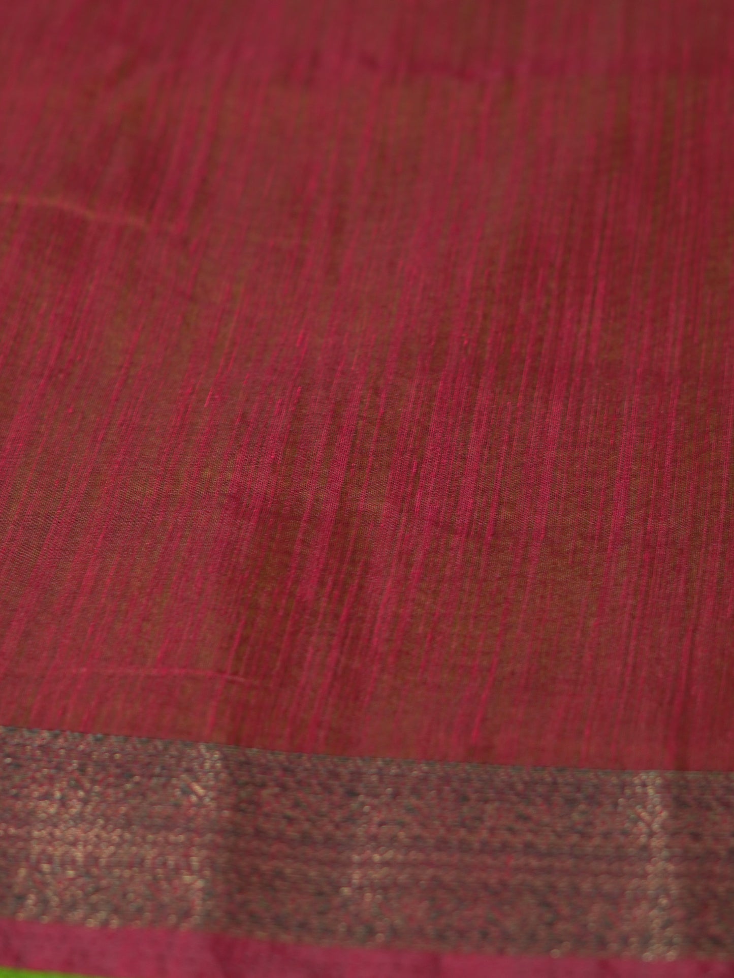 Maroon & Light Green Dual Shade Saree