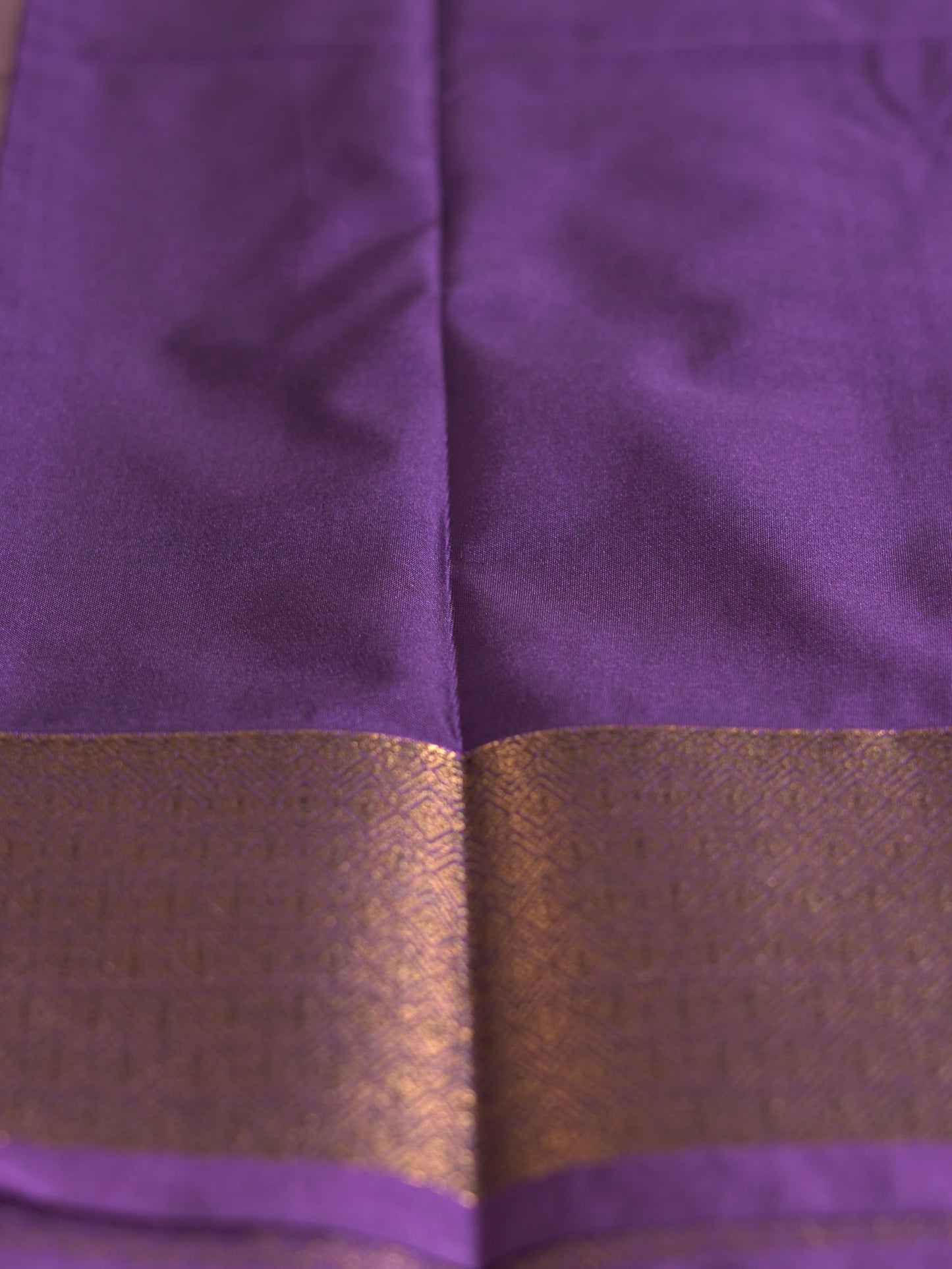 Dusty Pink Soft Silk Saree with Purple Border