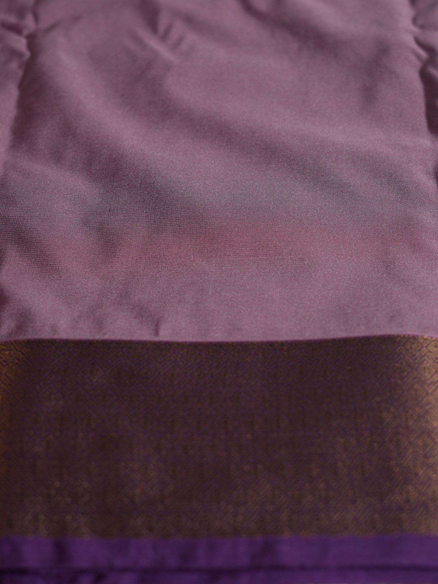 Dusty Pink Soft Silk Saree with Purple Border