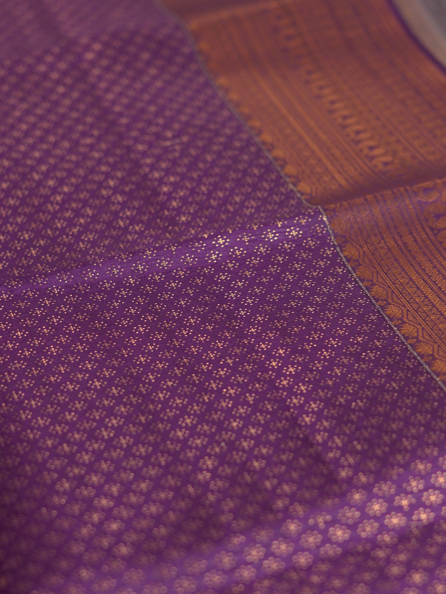 Lotus Pink Soft Silk Saree with Purple Border