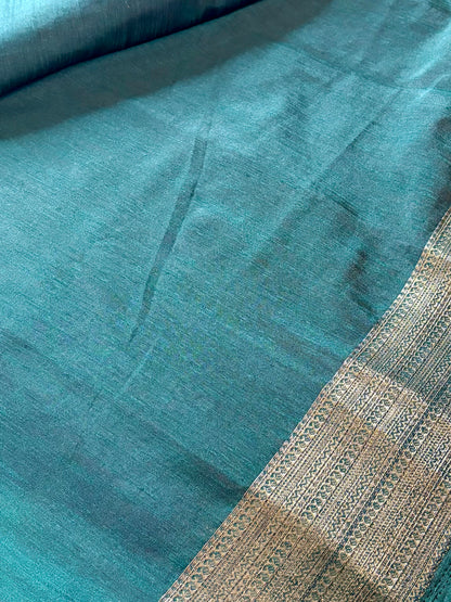 Wine & Green Semi Jute Silk Saree