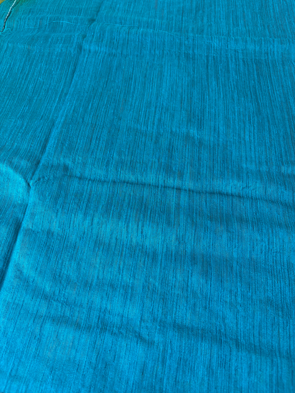 Yellow Semi Jute Silk Saree