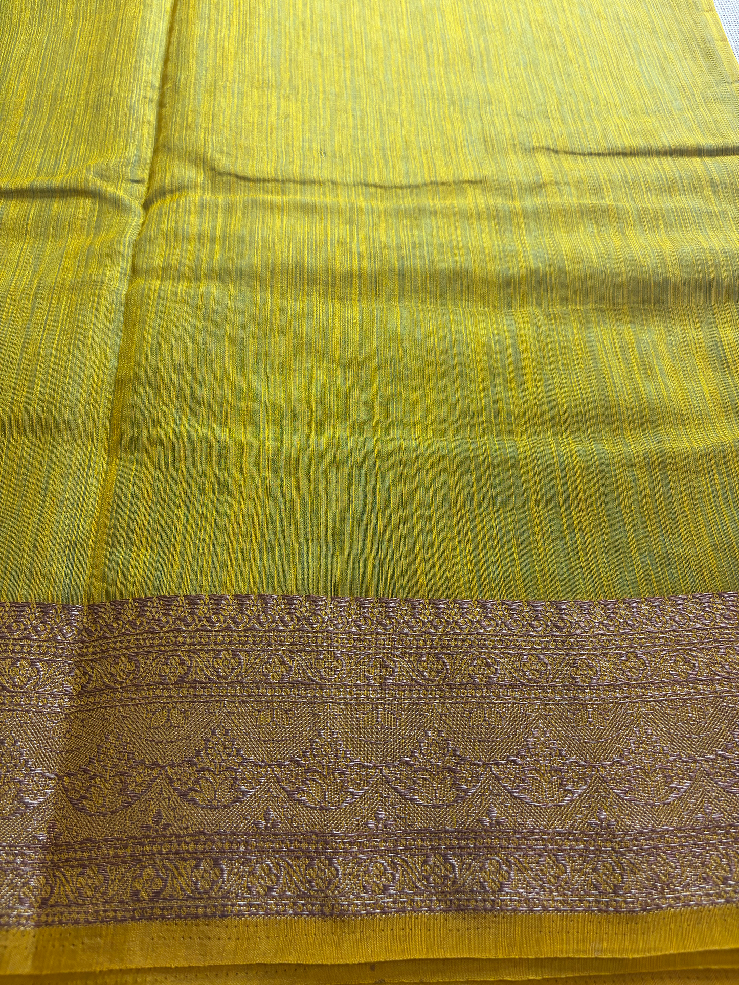 Peacock Blue Semi Jute Silk Saree