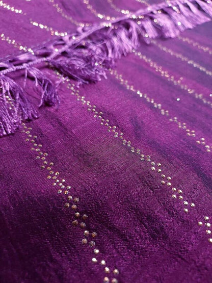Royal Magenta color Ready to Wear Fancy Party Saree
