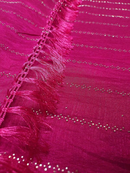 Plum Wine color Ready to Wear Fancy Party Saree
