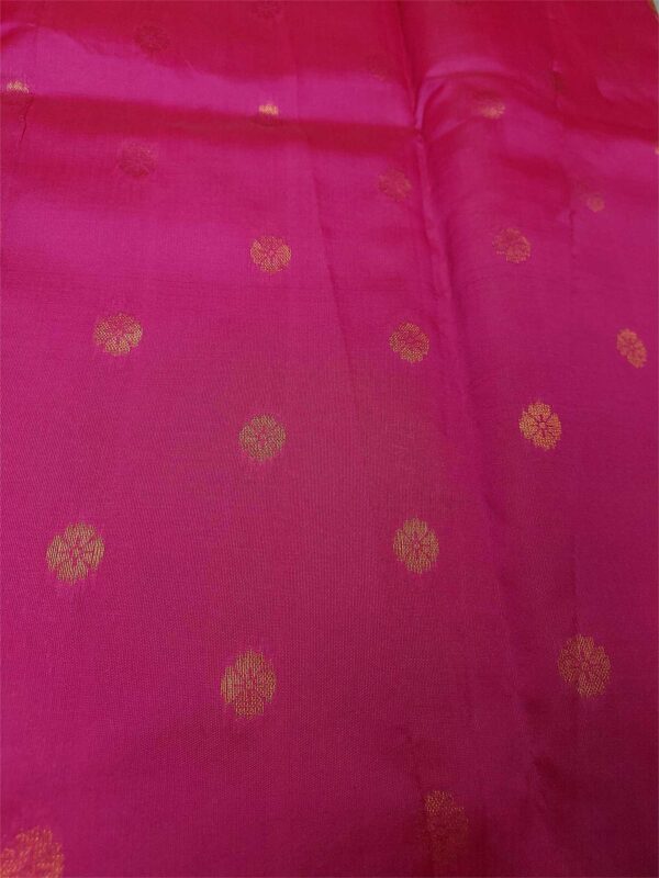 Yellow Color Semi-Silk Saree with Magenta Border
