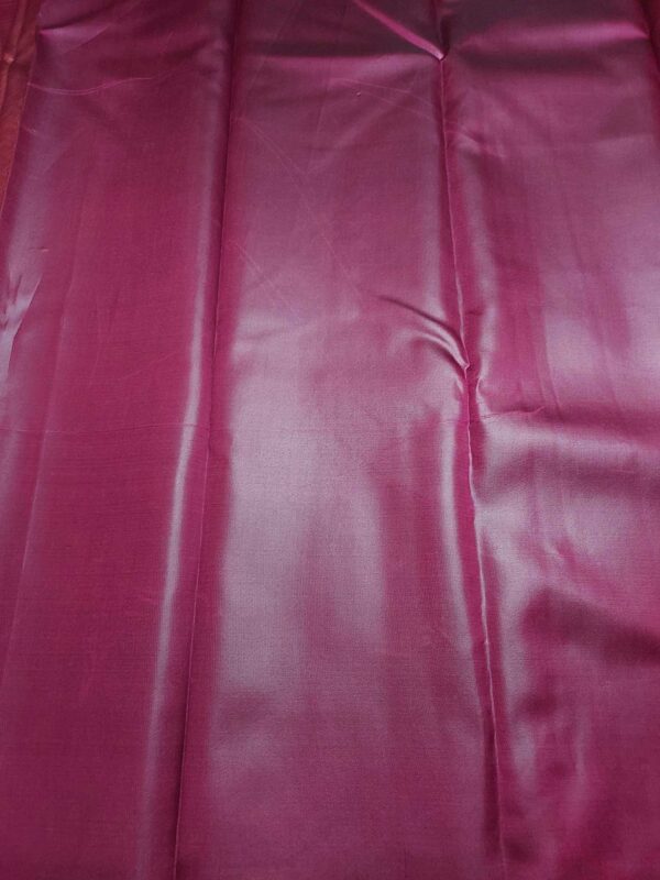 Rani Pink Saree with golden zari