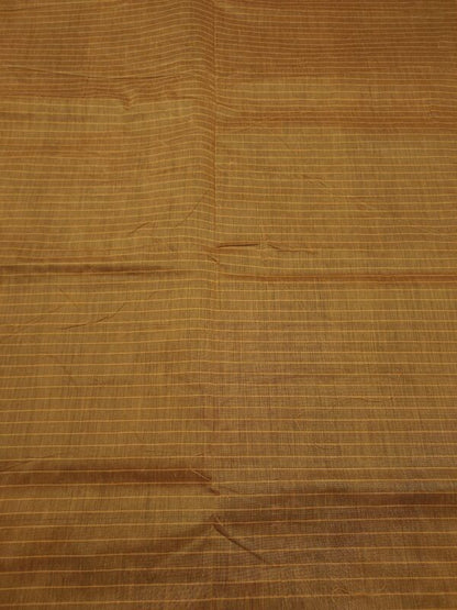 Black checked Kalyani cotton sarees with a yellow border