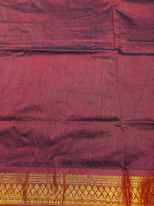 Black Kalyani cotton sarees with red border