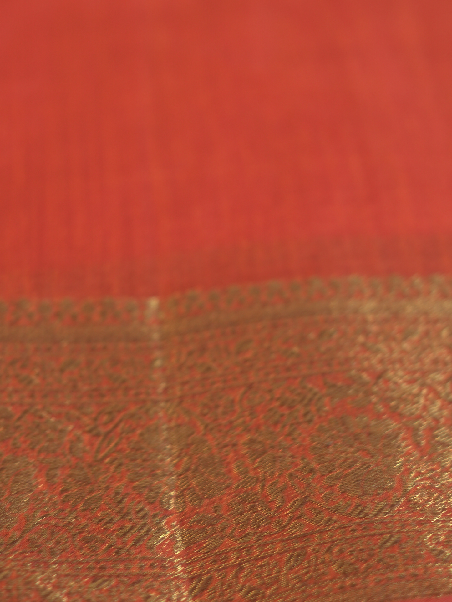 Burnt Orange Semi Jute Silk Saree